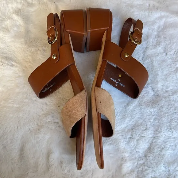Joie double strap leather sandals