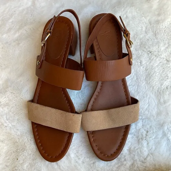 Joie double strap leather sandals