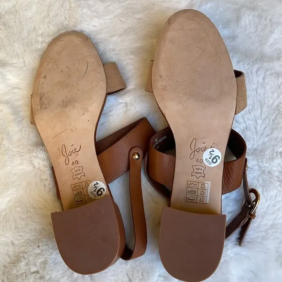 Joie double strap leather sandals