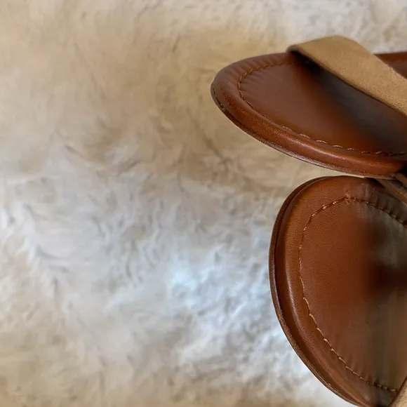 Joie double strap leather sandals