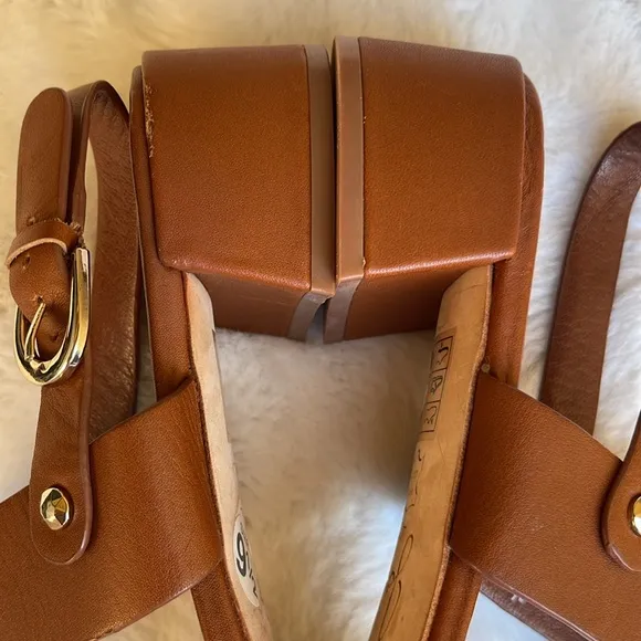 Joie double strap leather sandals
