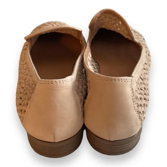 joie Genuine Leather Woven Waffle Tan Loafers Size 9.5 Beautifully made!