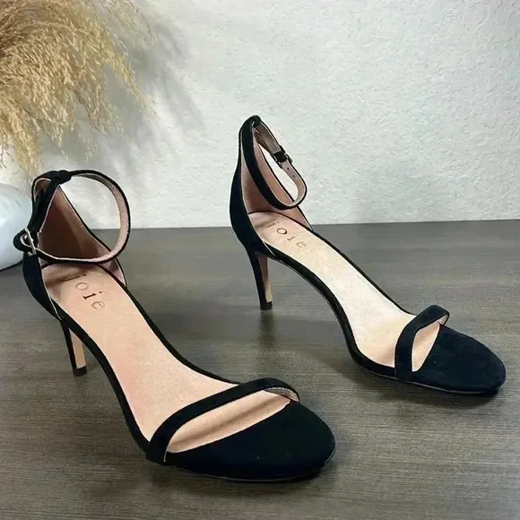 JOIE Women's Maisie Ankle black Strap Sandals Size 9