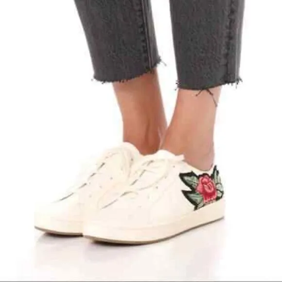 Joie Daryl Cream Floral Sneakers