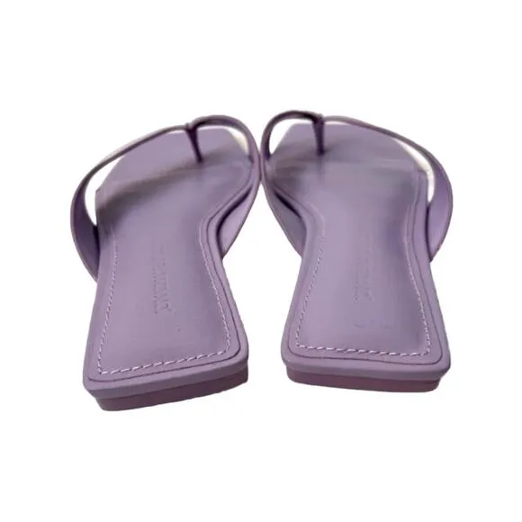 Jonathan Simkhai Shae Square Toe Leather Thong Sandals Women Size 7