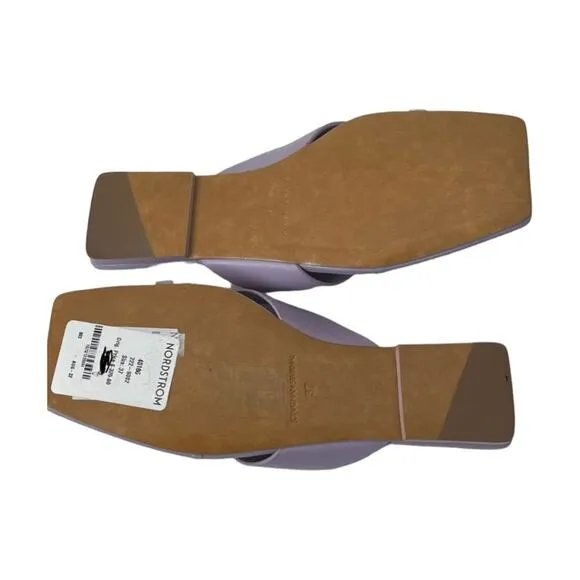 Jonathan Simkhai Shae Square Toe Leather Thong Sandals Women Size 7
