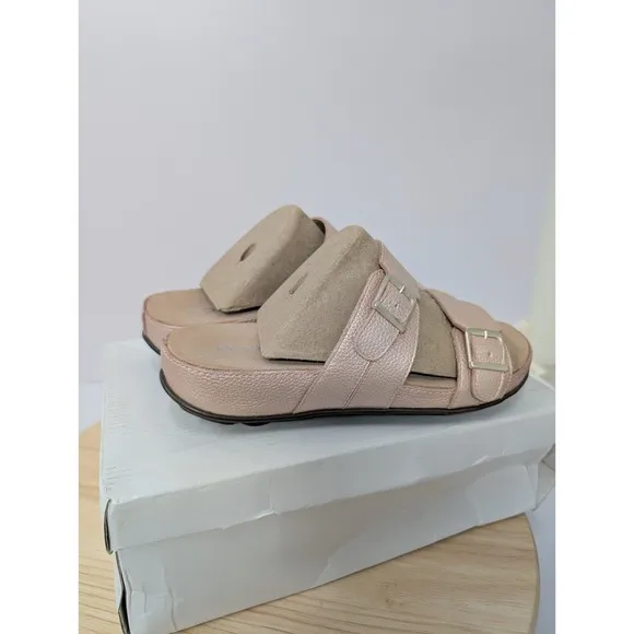 Josef Seibel Tonga Strap Buckle Pink Leather Sandals Slip On Womens 6-6.5 EU 37