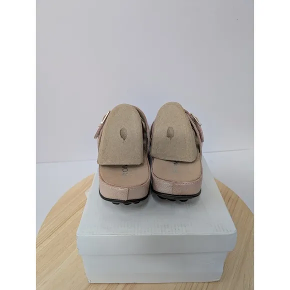 Josef Seibel Tonga Strap Buckle Pink Leather Sandals Slip On Womens 6-6.5 EU 37