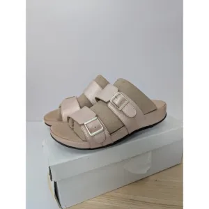 Josef Seibel Tonga Strap Buckle Pink Leather Sandals Slip On Womens 6-6.5 EU 37