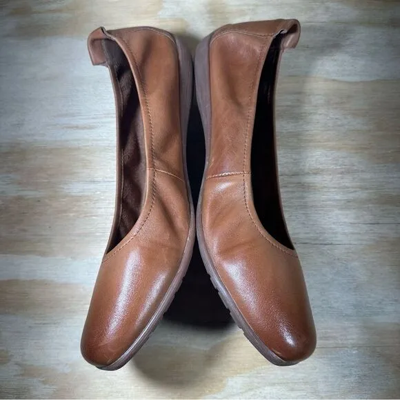 Josef Seibel Brown Leather Flats Women’s Size 10