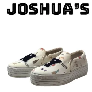 JOSHUA’S~ All Over NY Slip-On Platform Sneakers