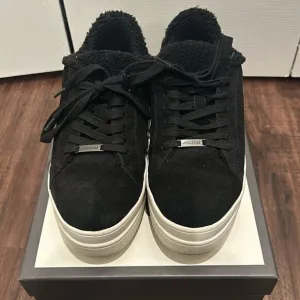 J/Slides Ninka Faux Fur Lined Waterproof Sneakers, Size 7.5