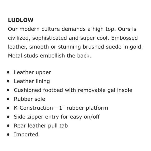J/Slides | Ludlow High Top Sneakers