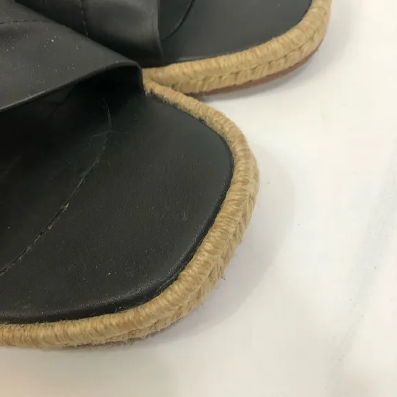 Kaanas Sungai espadrille black twist knot flat sandals.