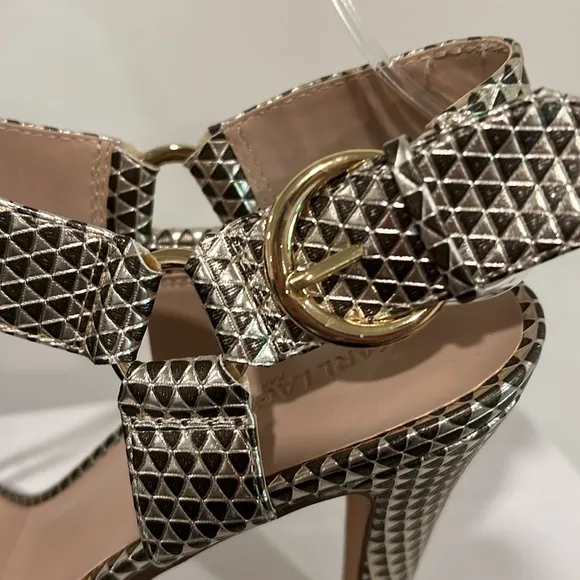 Karl Lagerfeld Paris Cadia Ankle Strap Dress Sandals NWOT