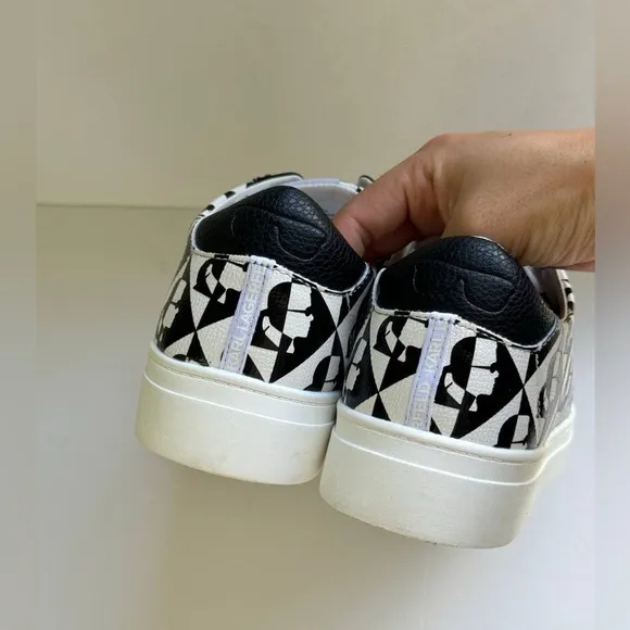KARL LAGERFELD PARIS Cate Logo Platform Sneakers