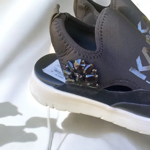 Karl Lagerfeld Paris Mika Crystal Platform Sneaker Sz 10