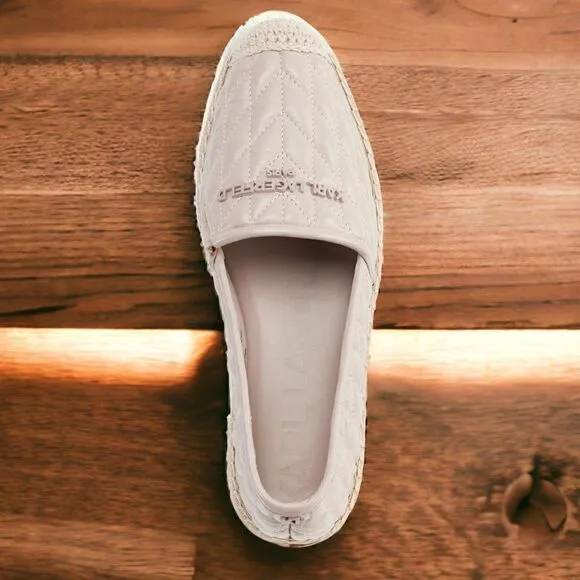 KARL LAGERFELD PARIS Women's Desta Slip-On Espadrille Platform Flats in Size 9.5