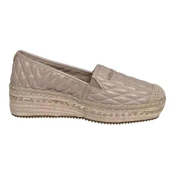 KARL LAGERFELD PARIS Women's Desta Slip-On Espadrille Platform Flats in Size 9.5