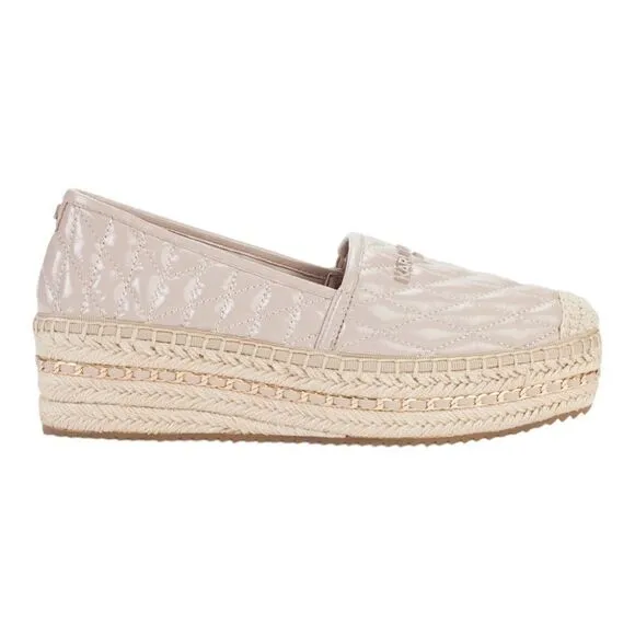 KARL LAGERFELD PARIS Women's Desta Slip-On Espadrille Platform Flats in Size 9.5