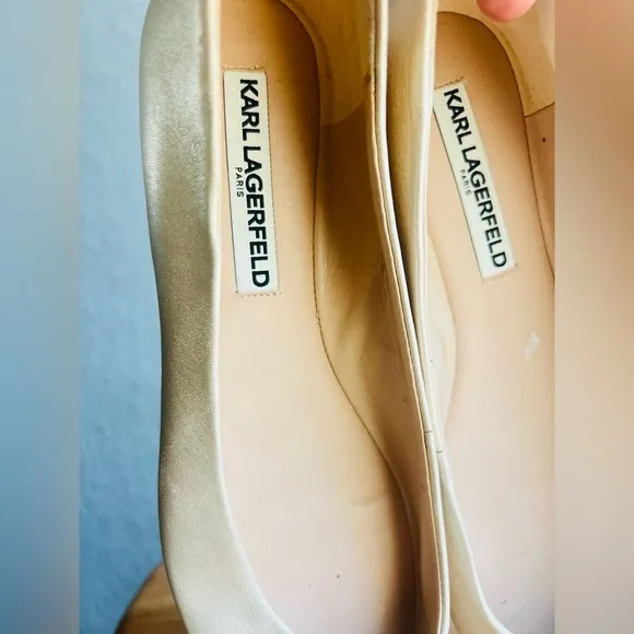 Karl lagerfeld pars flats size 8
