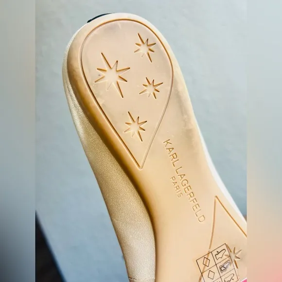 Karl lagerfeld pars flats size 8