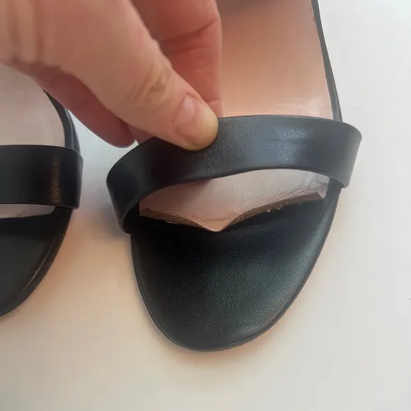 Kate Spade Black Leather Women's Sandals, Size 9