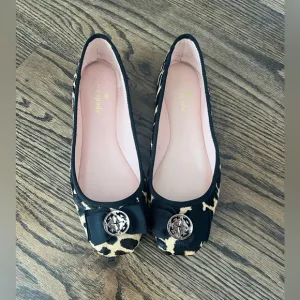 Kate Spade Cheetah Logo Flats Size 7.5