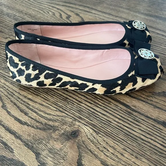 Kate Spade Cheetah Logo Flats Size 7.5