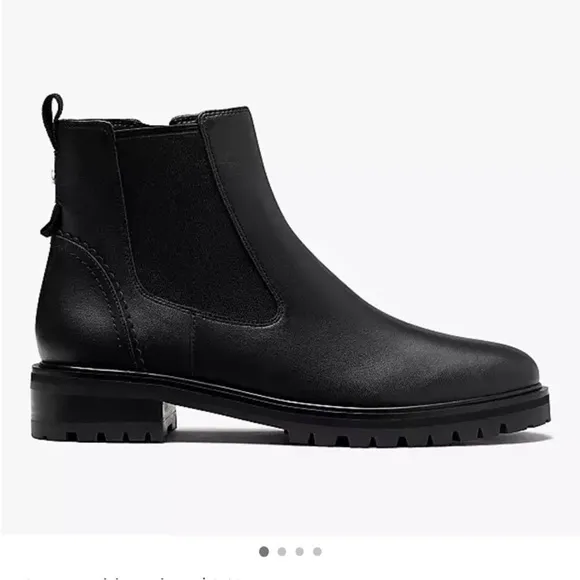 Kate Spade Everlee Leather Booties Chelsea Boots Black NEW NWOB Size 10