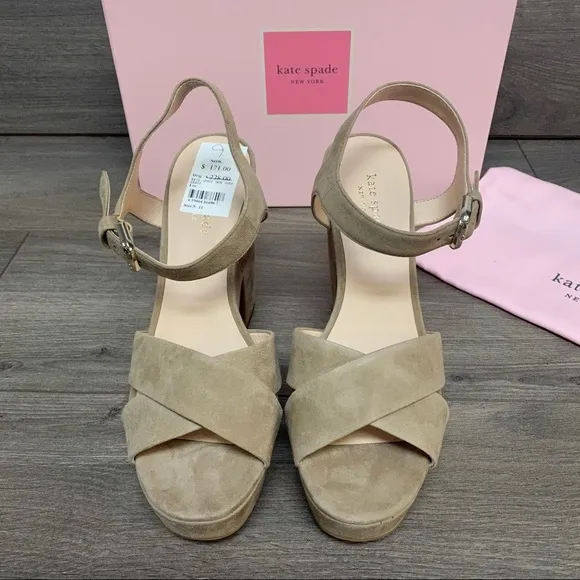 Kate Spade | Grace Platform Sandals Roasted Almond