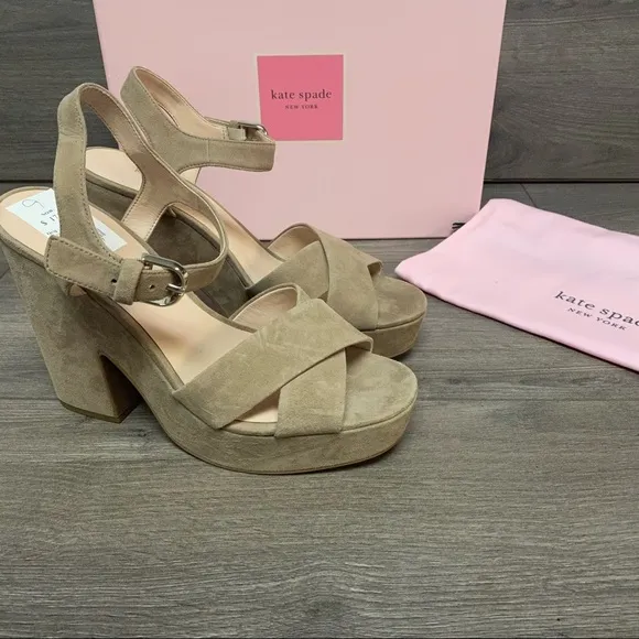 Kate Spade | Grace Platform Sandals Roasted Almond