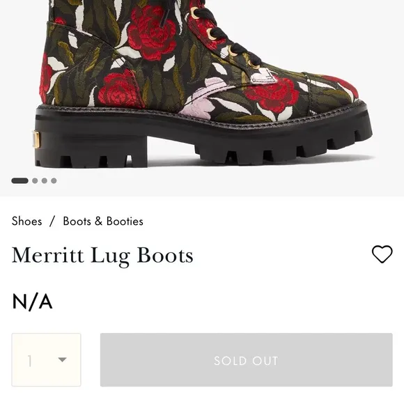 Kate Spade Merritt Lug Combat Boots