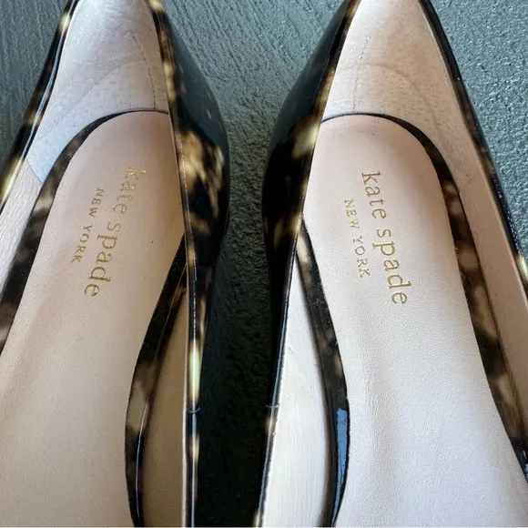 Kate Spade New York Fallyn Tortoise Patent Leather Ballet Flats