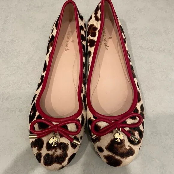 Kate Spade New York leopard print Willa Ballet Flats in size 7.5
