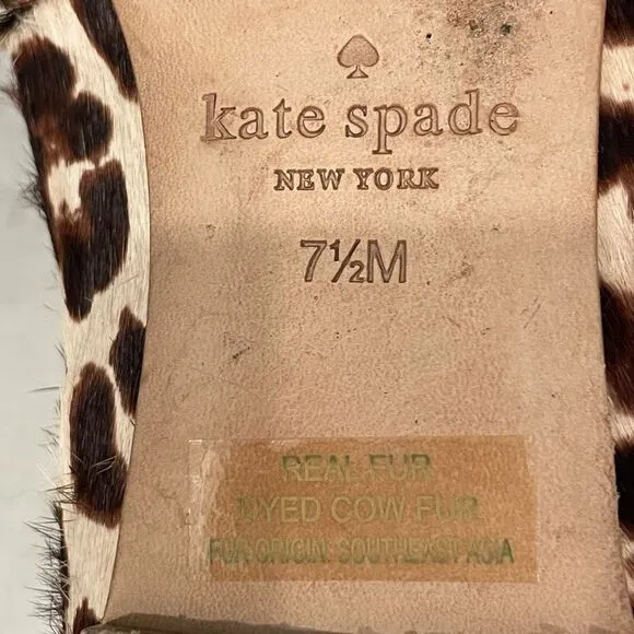Kate Spade New York leopard print Willa Ballet Flats in size 7.5