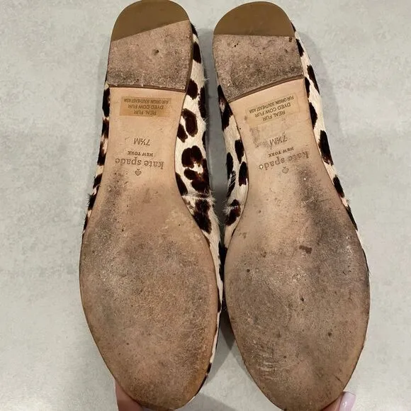 Kate Spade New York leopard print Willa Ballet Flats in size 7.5