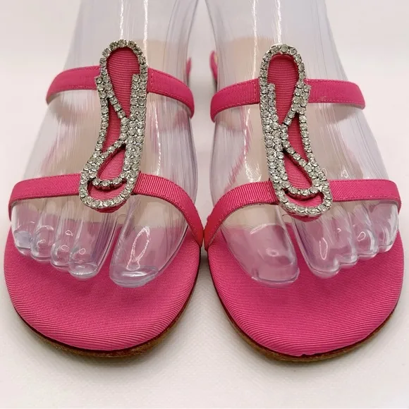 Kate Spade New York Rhinestone Embellished Slide Sandals, Pink 5