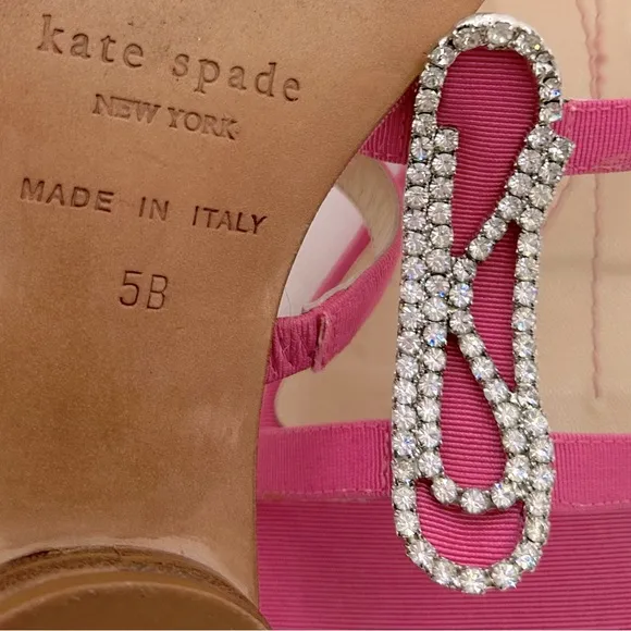 Kate Spade New York Rhinestone Embellished Slide Sandals, Pink 5