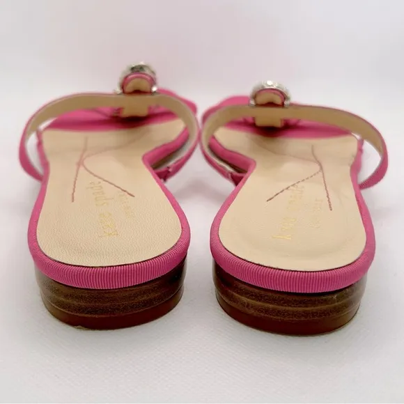 Kate Spade New York Rhinestone Embellished Slide Sandals, Pink 5