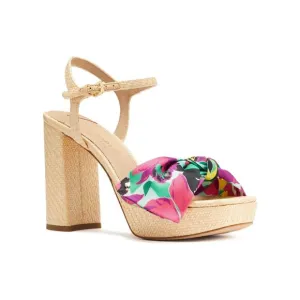 Kate Spade New York Sz 8B Bloom Lexie Orchid Platform Sandals Ankle Strap M31-8