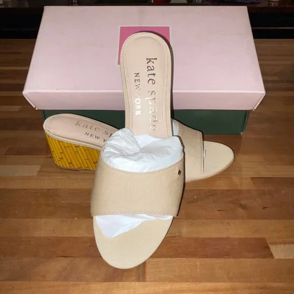 Kate Spade New York Women's Meena Wedge Sandals - Warm Stone 6.5