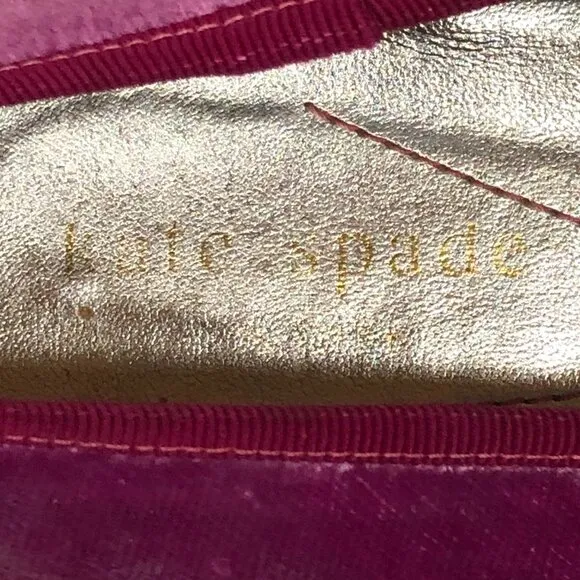 Kate Spade Pink Velvet Ballet Slippers  Ladies size 6.5  **