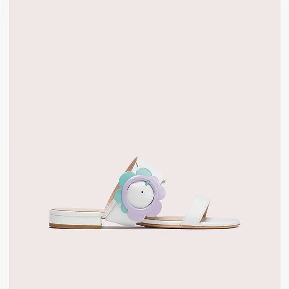 Kate Spade White Fabi Sandals
