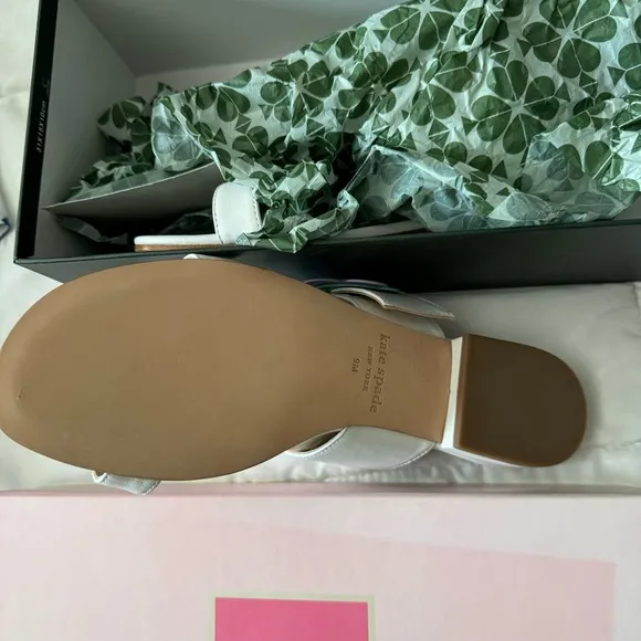 Kate Spade White Fabi Sandals