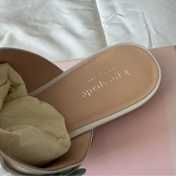 Kate Spade White Fabi Sandals