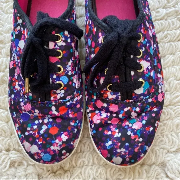 KATE SPADE x Keds confetti print low top sneakers 7.5