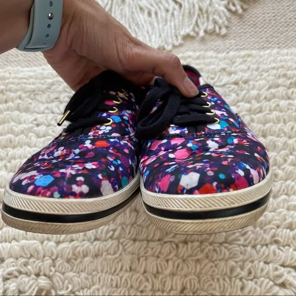 KATE SPADE x Keds confetti print low top sneakers 7.5