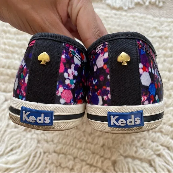 KATE SPADE x Keds confetti print low top sneakers 7.5