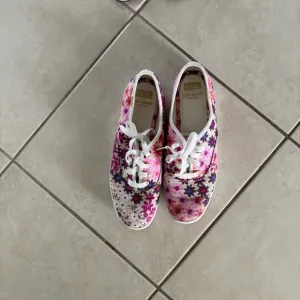 Keds Pink and Purple Sneakers Floral Canvas Low-Top